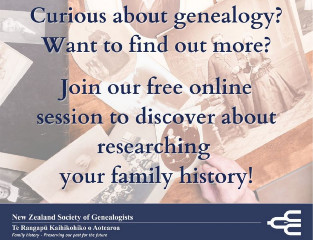 NZSG Online Family History Discovery Session